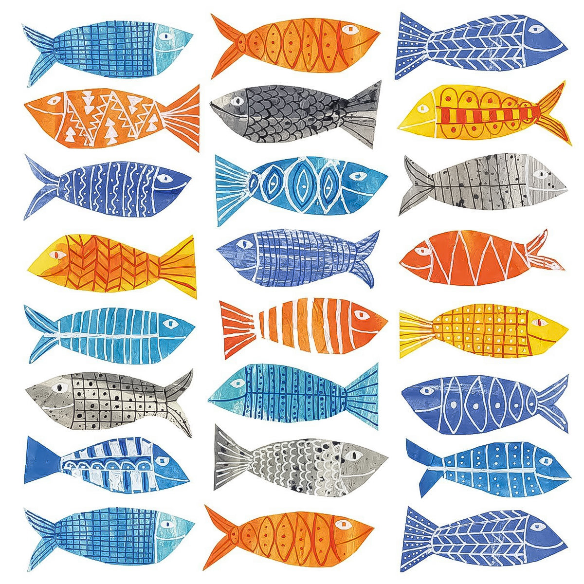 Guardanapo para Decoupage Ppd 33x33cm com 2 Unidades - Peixes