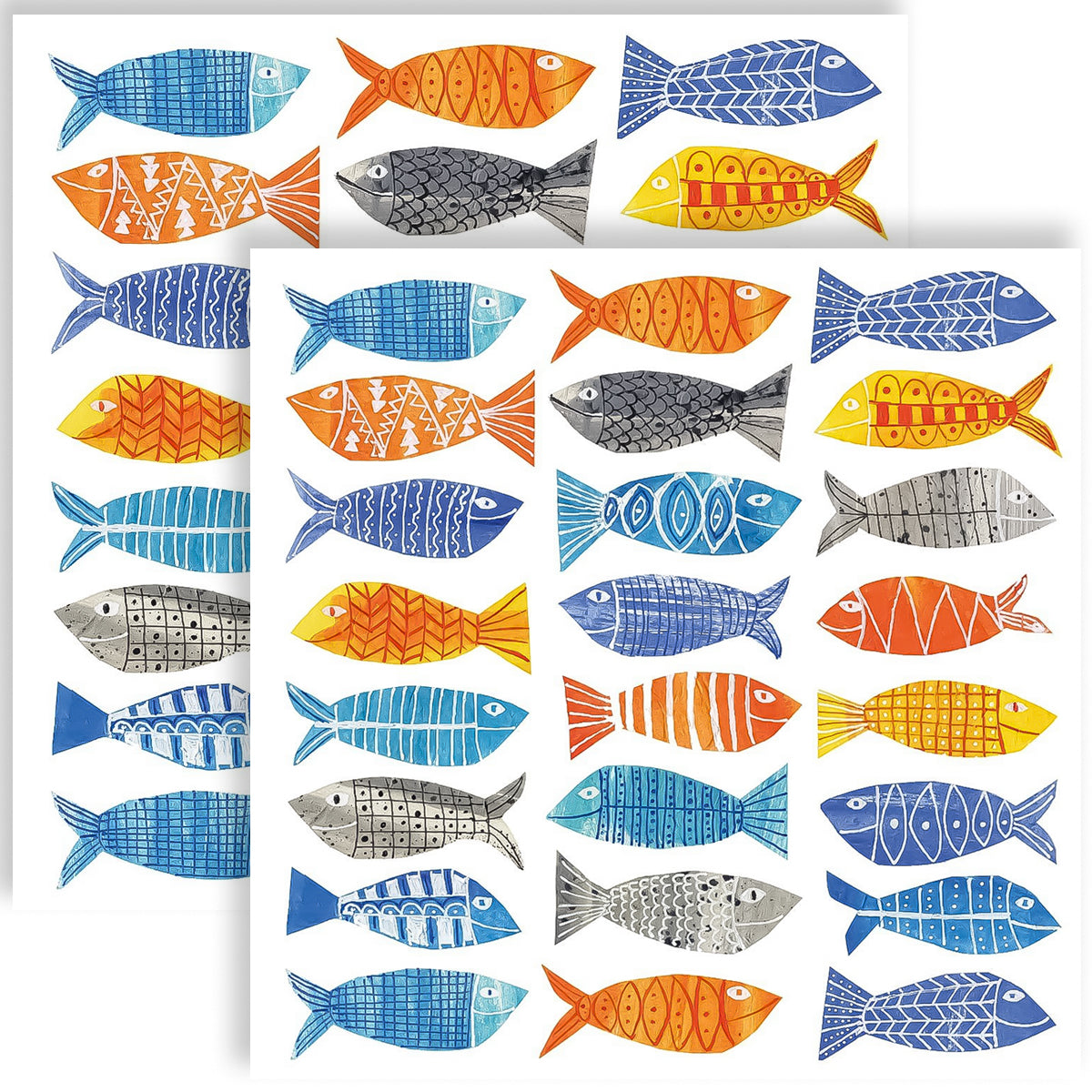 Guardanapo para Decoupage Ppd 33x33cm com 2 Unidades - Peixes