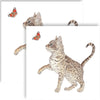 Guardanapo para Decoupage Ppd 33x33cm com 2 Unidades - Gato & Borboleta