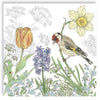 Guardanapo para Decoupage Ppd 33x33cm com 20 Unidades - Primavera com Flores 