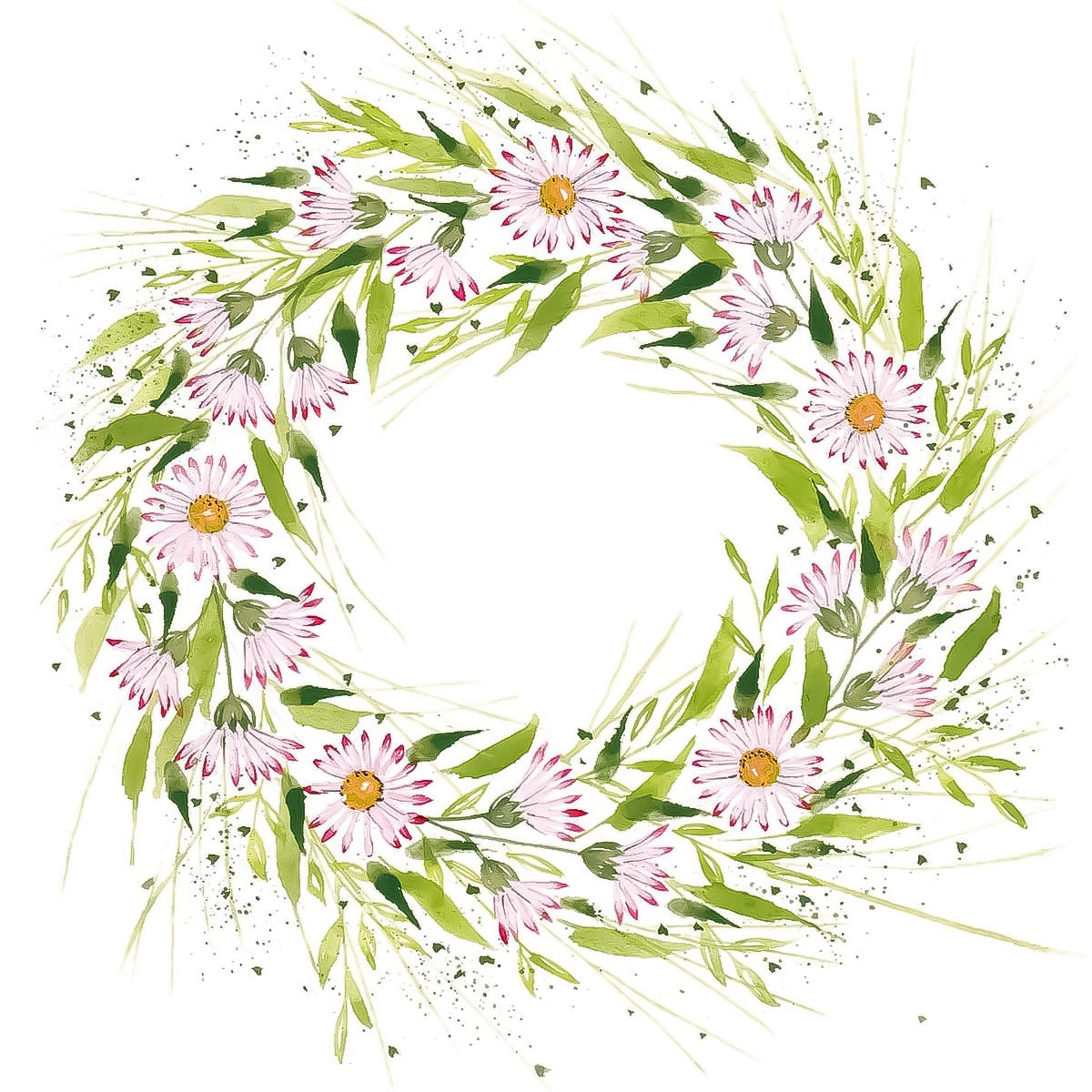 Guardanapo para Decoupage Ppd 33x33cm com 2 Unidades - Guirlanda de Flores