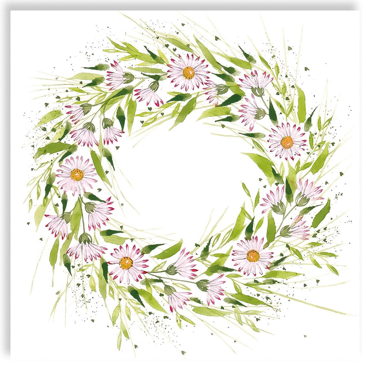 Guardanapo para Decoupage Ppd 33x33cm com 2 Unidades - Guirlanda de Flores