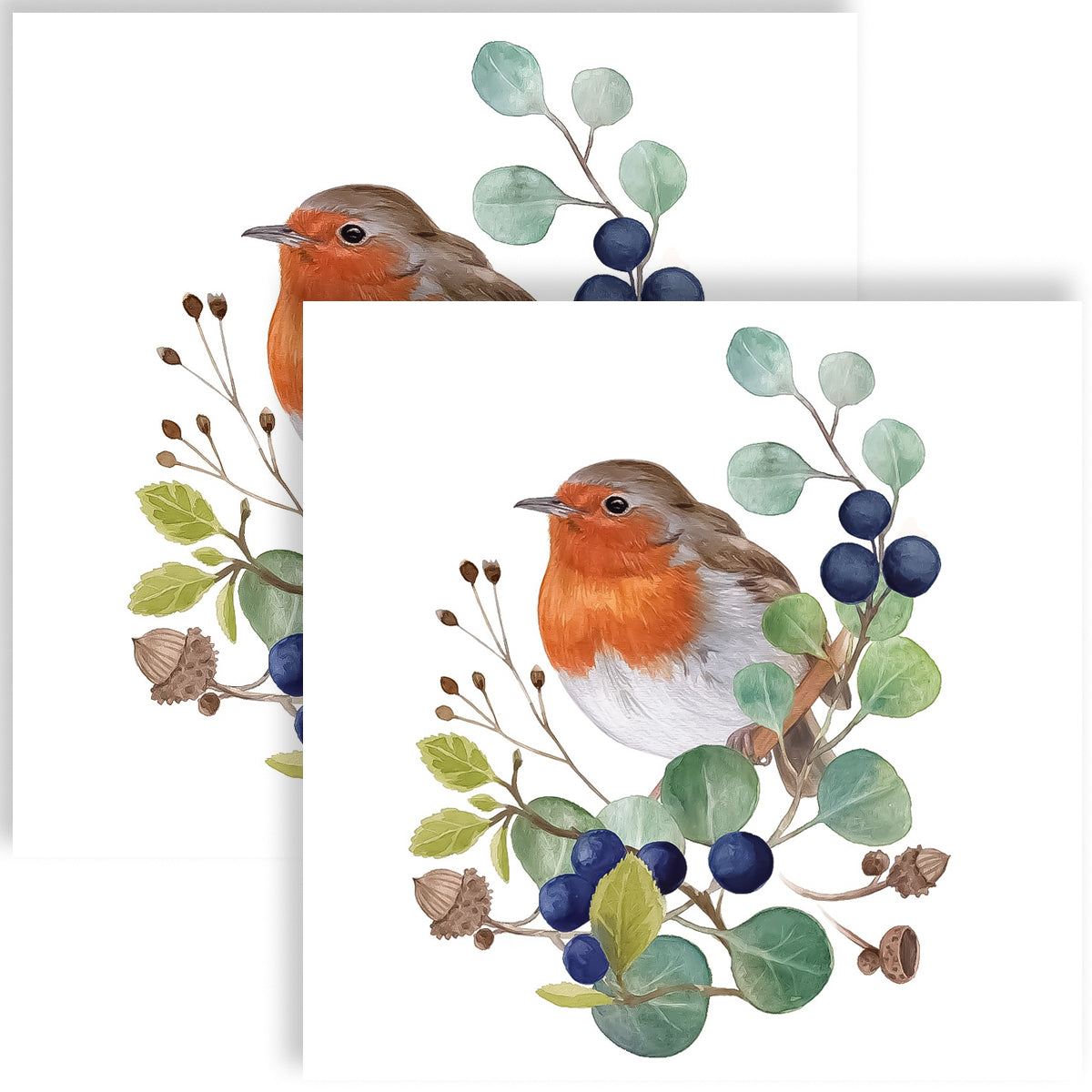Guardanapo para Decoupage Ppd 33x33cm com 20 Unidades - Passaro no Ramo