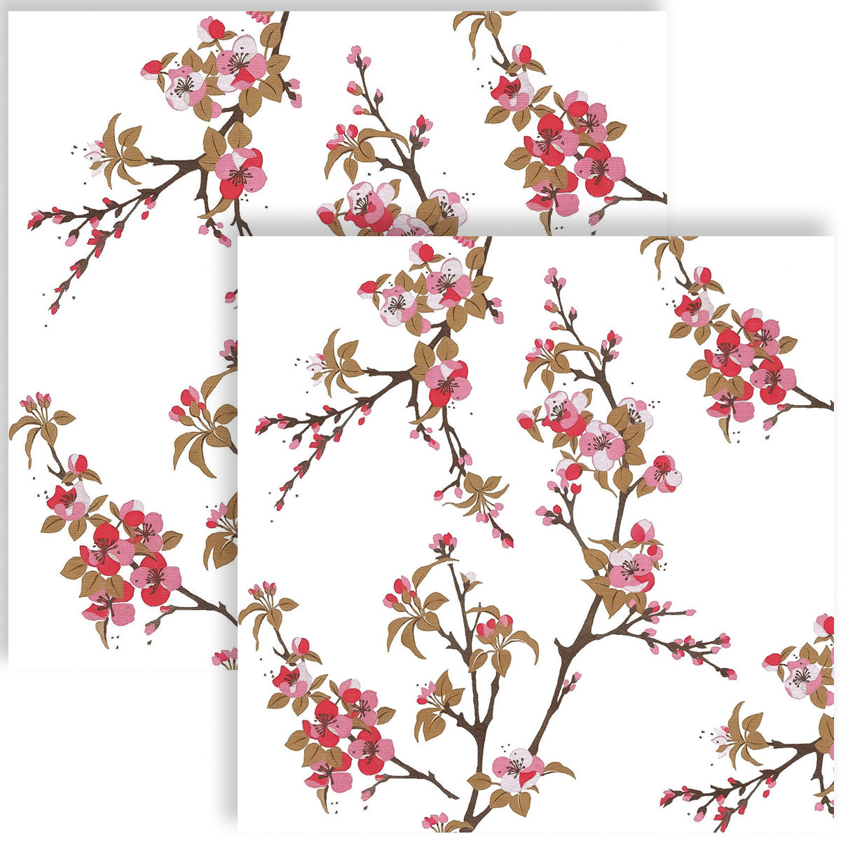 Guardanapo para Decoupage Ppd 33x33cm com 20 Unidades - Flores Vermelhas 