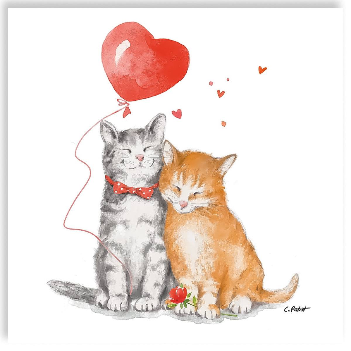 Guardanapo para Decoupage Ppd 33x33cm com 20 Unidades - Amor de Gato