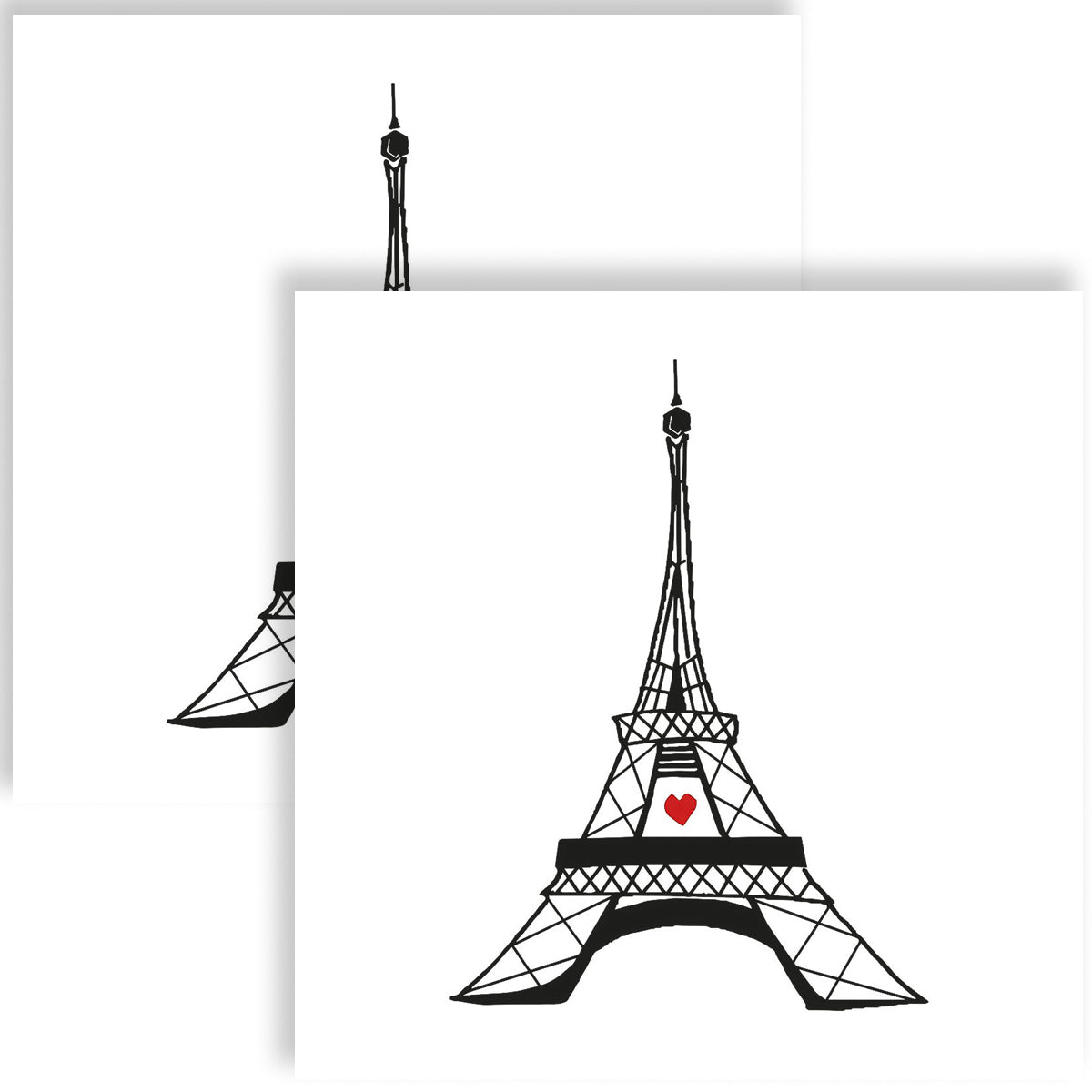 Guardanapo para Decoupage Ppd 33x33cm com 2 Unidades - Torre Eiffel Paris