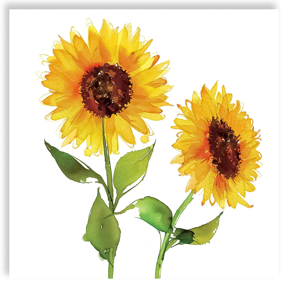 Guardanapo para Decoupage Ppd 33x33cm com 20 Unidades - Dois Girassois