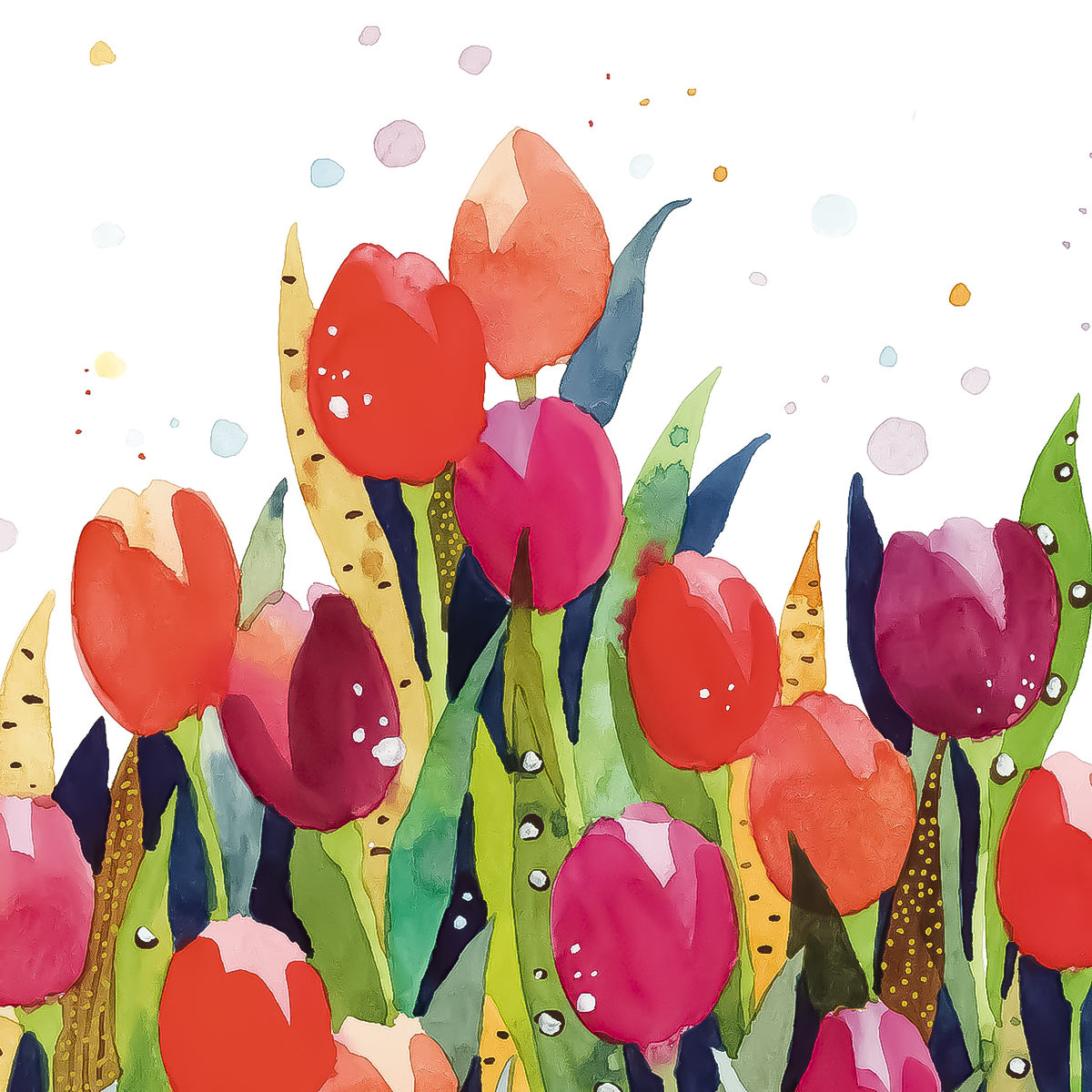 Guardanapo para Decoupage Ppd 33x33cm com 20 Unidades - Respingo de Tulipa