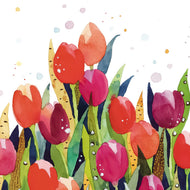Guardanapo para Decoupage Ppd 33x33cm com 2 Unidades - Respingo de Tulipa