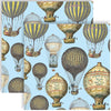 Guardanapo para Decoupage Ppd 33x33cm com 2 Unidades - Baloes de Ar Quente Vintage