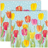 Guardanapo para Decoupage Ppd 33x33cm com 20 Unidades - Tulipas Felizes