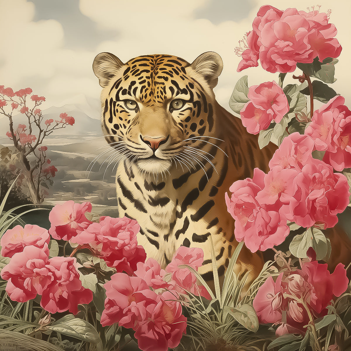 Guardanapo para Decoupage Ppd 33x33cm com 20 Unidades - Leopardo Vintage