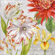 Guardanapo para Decoupage Ppd 33x33cm com 20 Unidades - Orquídeas Vintage