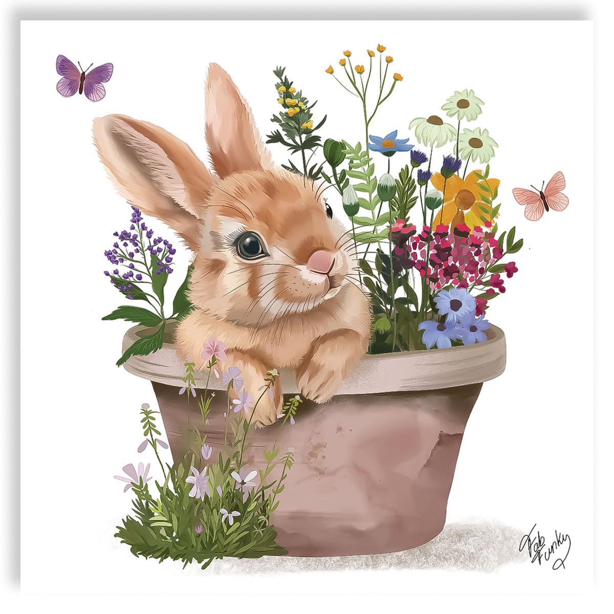 Guardanapo para Decoupage Ppd 33x33cm com 20 Unidades - Vaso & Coelho Pascoa