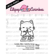 Mini Carimbo Gatinho Scrap para Artesanato e Scrapbook - Lilipop