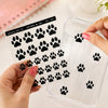 Cartela de Adesivo Dtf Uv Patinha de Cão para Artesanato e Personalização - Lilipop