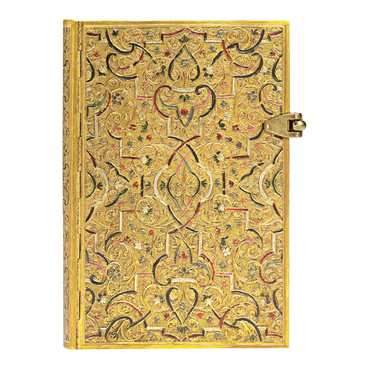 Caderno Pautado Capa Dura Mini Gold Inlay 9.5X14cm 208 Páginas 85g/m² - Paperblanks
