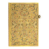 Caderno Pautado Capa Dura Mini Gold Inlay 9.5X14cm 208 Páginas 85g/m² - Paperblanks