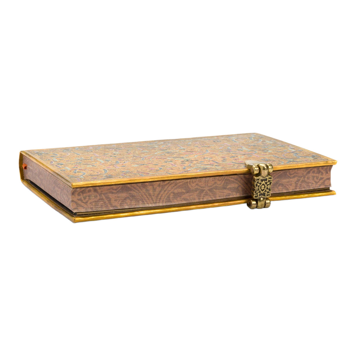 Caderno Pautado Capa Dura Mini Gold Inlay 9.5X14cm 208 Páginas 85g/m² - Paperblanks