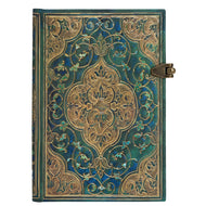 Caderno Paperblanks Turquoise Chronicles Mini 120g 9,5x14cm 240 Paginas Pautado