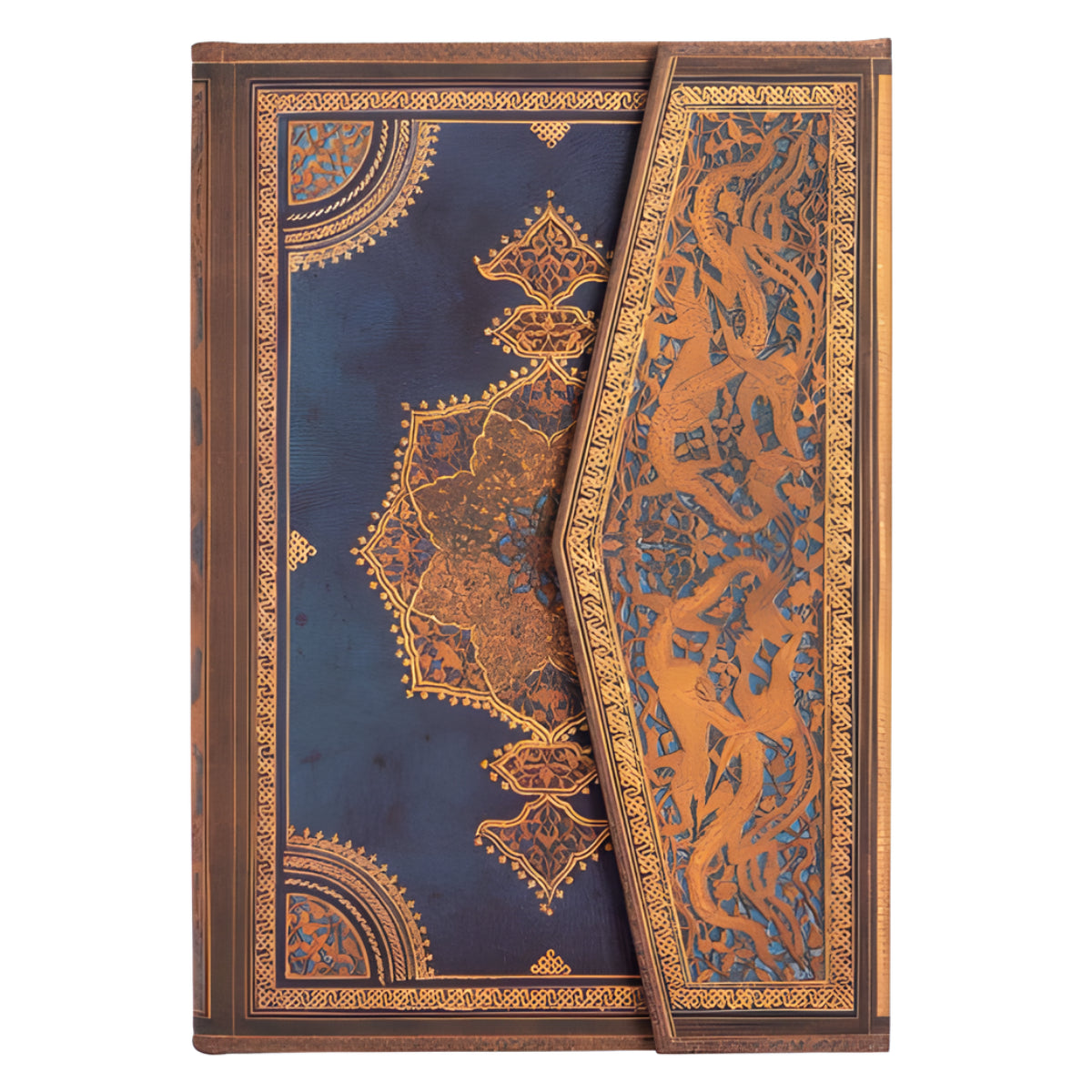 Caderno Paperblanks Safavid Indigo Mini 85g 10x14cm 176 Paginas Pautado