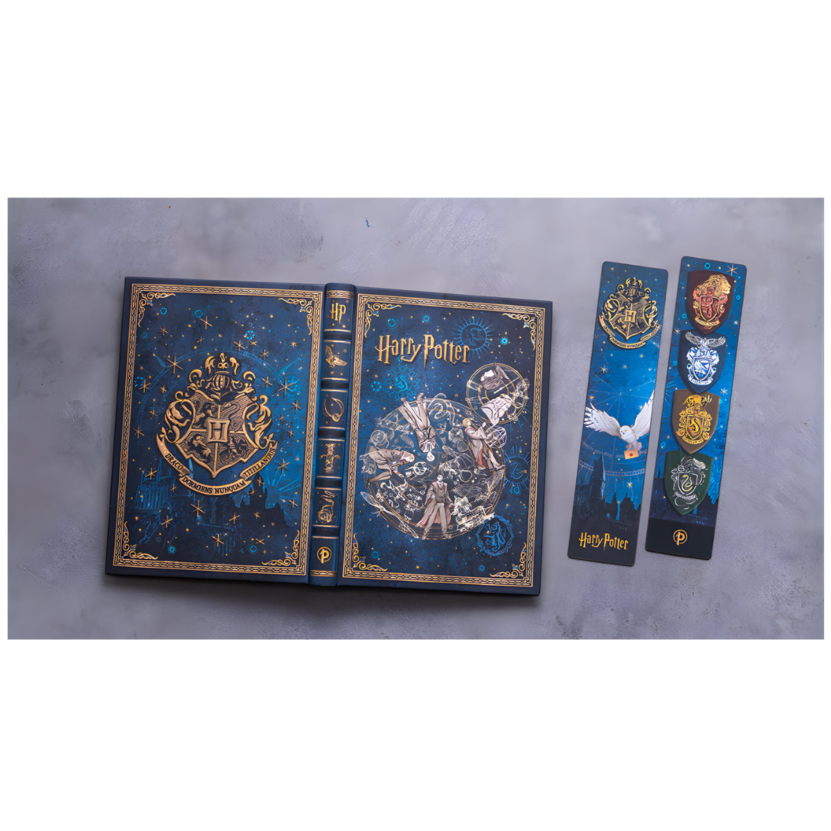 Marca Pagina Paperblanks Legends Of Hogwarts Harry Potter 4x18,5cm Texturizado