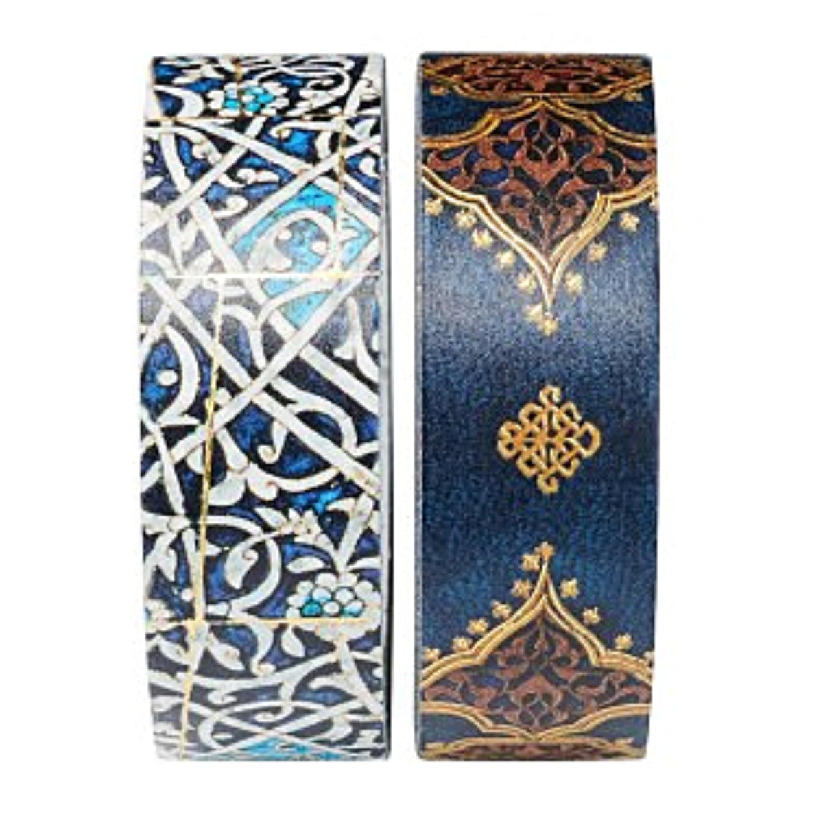 Fita Adesiva Paperblanks Washi Tape Granada Turquoise e Safavid Indgo 2 Rolos 10m