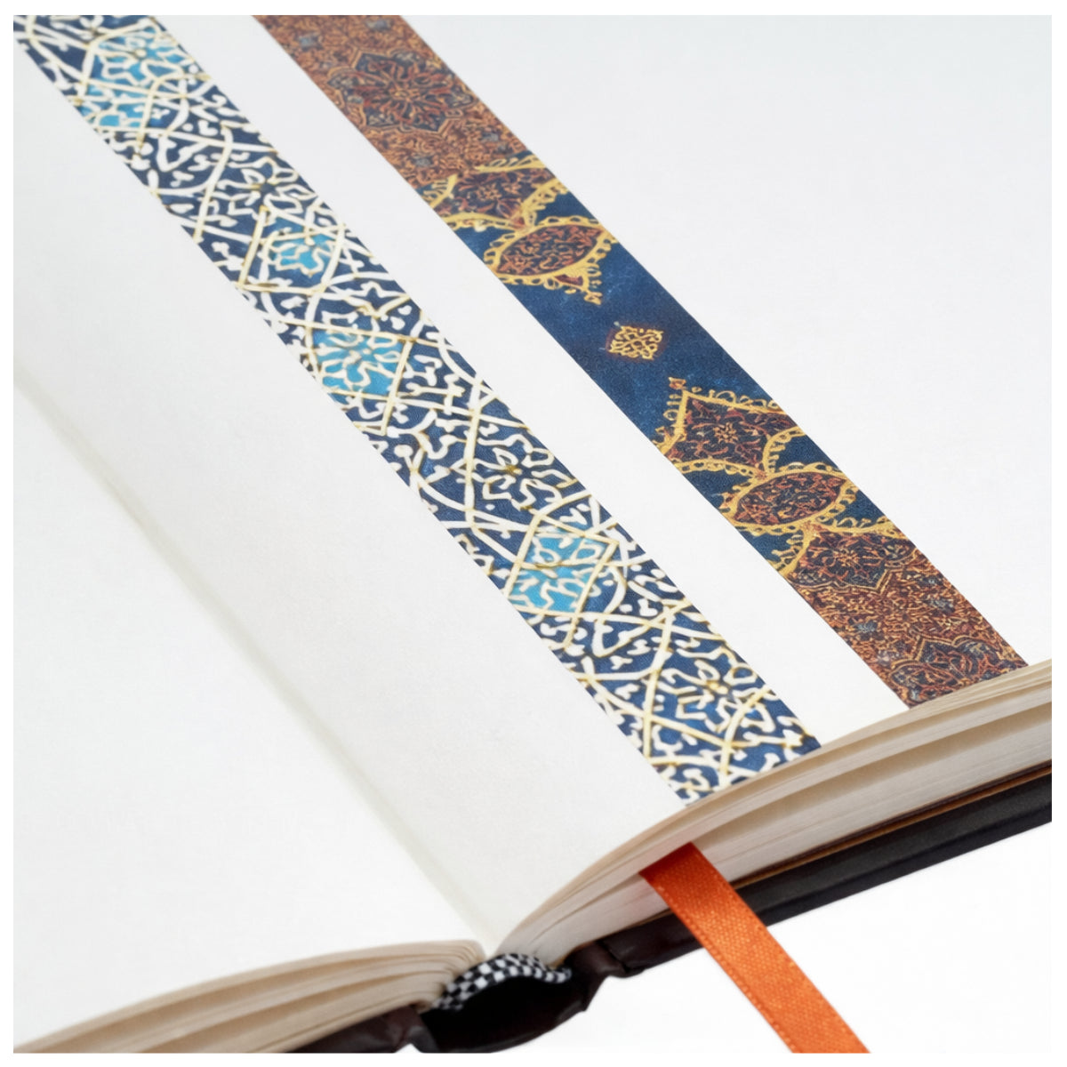 Fita Adesiva Paperblanks Washi Tape Granada Turquoise e Safavid Indgo 2 Rolos 10m