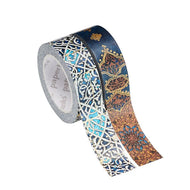Fita Adesiva Paperblanks Washi Tape Granada Turquoise e Safavid Indgo 2 Rolos 10m