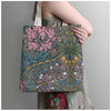 Bolsa Canvas Bag Paperblanks Morris Pink Honeysuckle 38x38cm em Algodão com Bolso Interno