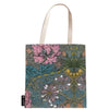 Bolsa Canvas Bag Paperblanks Morris Pink Honeysuckle 38x38cm em Algodão com Bolso Interno