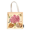 Bolsa Canvas Bag Paperblanks Pink Carnation 38x38cm em Algodão com Bolso Interno