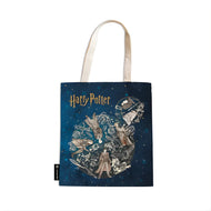 Bolsa Canvas Bag Paperblanks Legends Of Hogwarts Harry Potter 38x38cm em Algodão com Bolso Interno