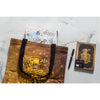 Bolsa Canvas Bag Paperblanks Hufflepuff Harry Potter 38x38cm em Algodão com Bolso Interno
