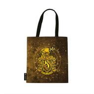 Bolsa Canvas Bag Paperblanks Hufflepuff Harry Potter 38x38cm em Algodão com Bolso Interno