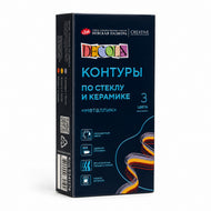 Estojo Tinta Relevo Metálica Decola Vidro e Porcelana 3 Cores - Nevskaya Palitra