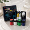 Estojo Tinta Vidro Decola Opaca 20ml 5 Cores + 2 Liners Metálicos - Nevskaya Palitra