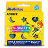 Tinta Confetti Acrilex com 6 Cores 15ml - 02415