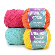 Fio Amigurumi Soft Acrílico Algodão Crochê Tricô 65g 150m Tex 434 - Círculo