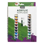 Estojo Tinta Acrílica Pop Art 10ml com 24 Cores - Pebeo
