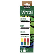 Estojo Tinta para Vidro Initia Vitrail 20ml com 6 Unidades - Pebeo