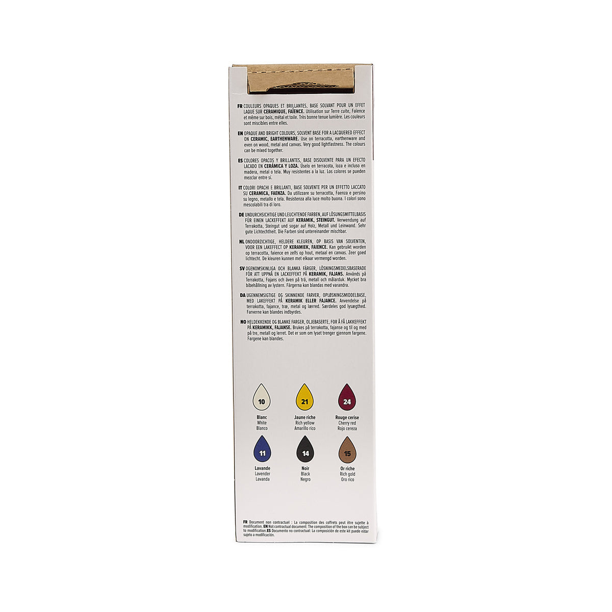 Estojo Tinta para Cerâmica Initia Ceramic 20ml com 6 Unidades - Pebeo