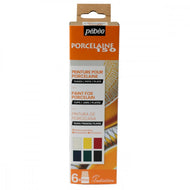 Estojo Tinta para Porcelana 20ml com 6 Unidades Cores 01 - Pebeo