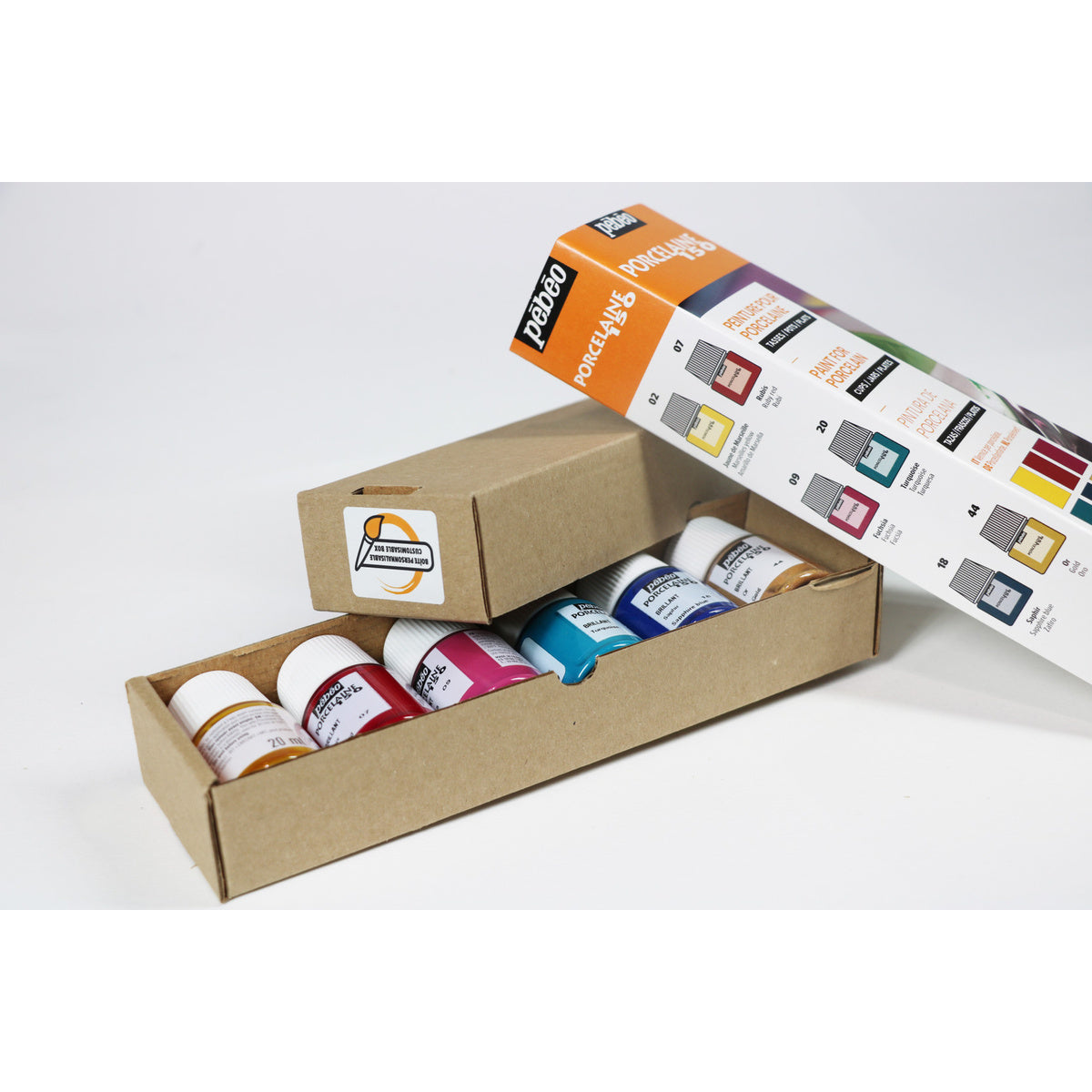 Estojo Tinta para Porcelana 20ml com 6 Unidades Cores 02 - Pebeo