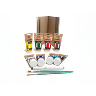Estojo Pintura Acrílica Origin Acrylics com 8 Tubos 60ml 3 Pincéis e 1 Caderno Art Book - Pebeo