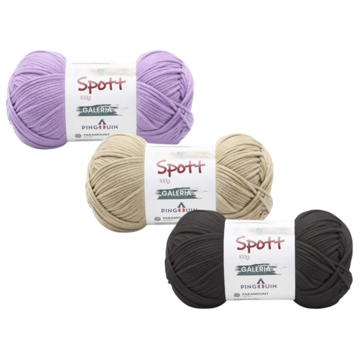 Fio Spott Poliéster Crochê Tricô 100g 140m Tex 714 - Pingouin