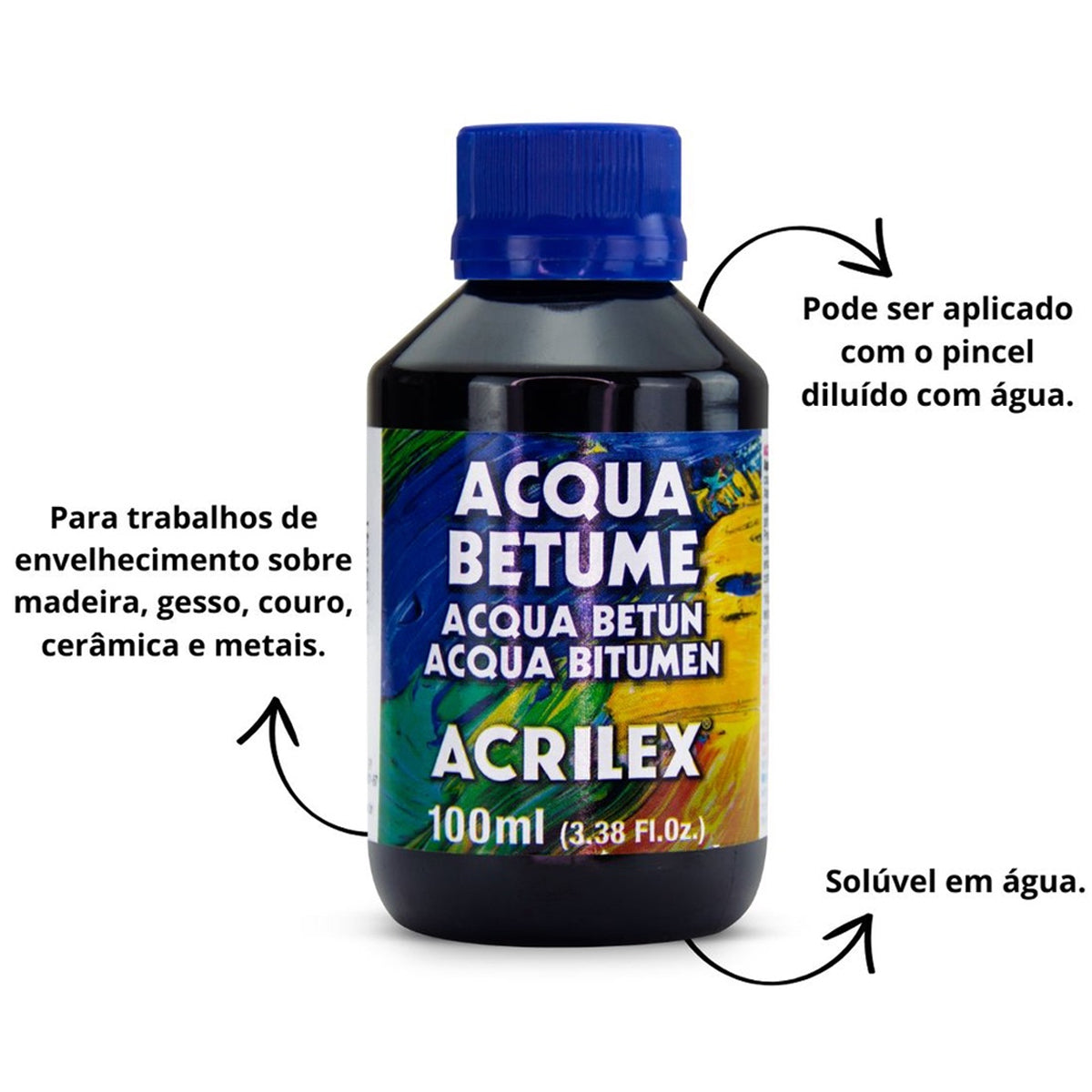 Acqua Betume 100ml Acrilex - 19210