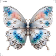 Transfer de Imagem Tiny Pct 5 Borboleta Branca 9,8x15cm para Artesanato e Decoração Tit-030 - Litoarte