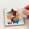 Transfer de Imagem Tiny Pct 5 Jogador de Futebol 9,8x15cm para Artesanato e Decoração Tit-054 - Litoarte