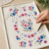 Transfer Espelhado Floral 19,5x29,5cm para Artesanato e Decoração Teb-003 - Litoarte